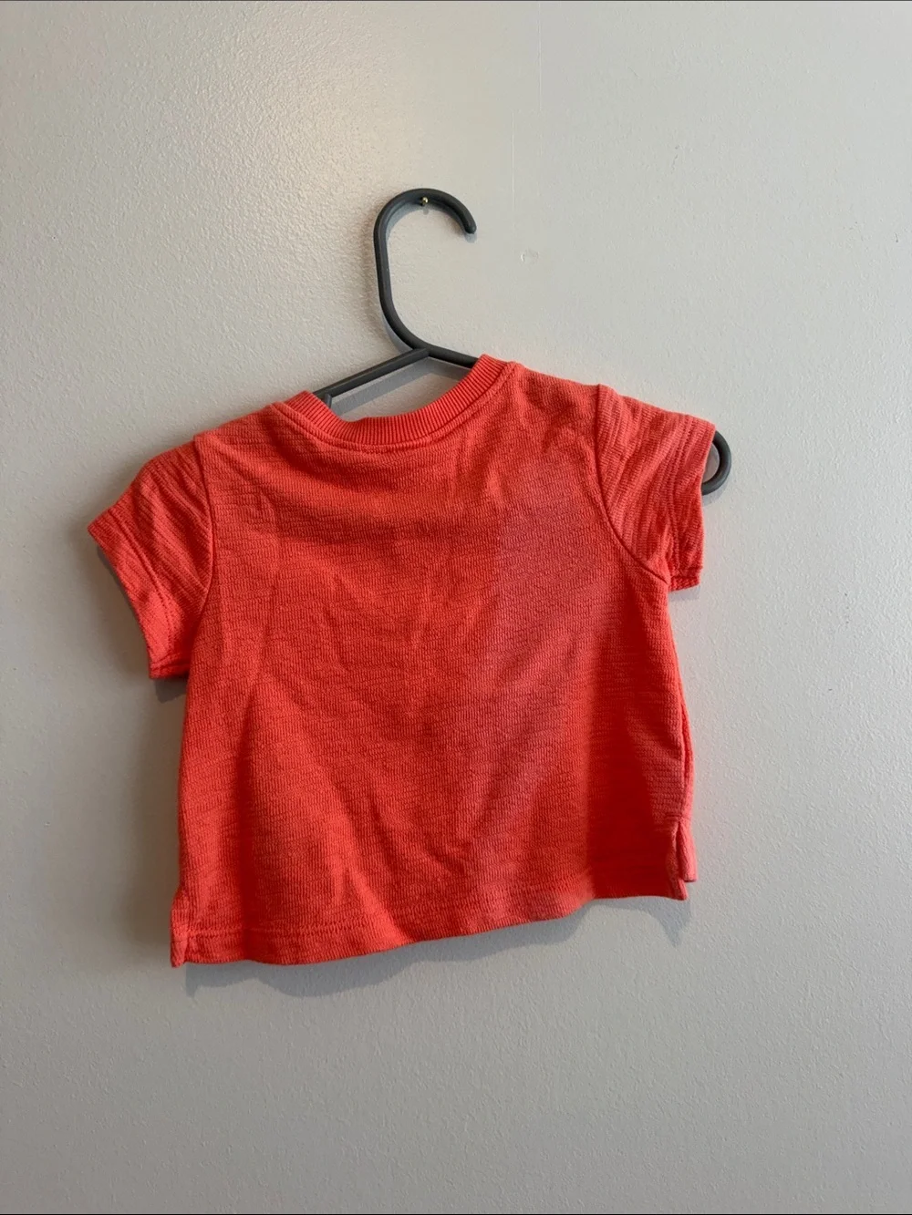 Old Navy Coral Short-Sleeve Pocket Tee with Shoulder Buttons